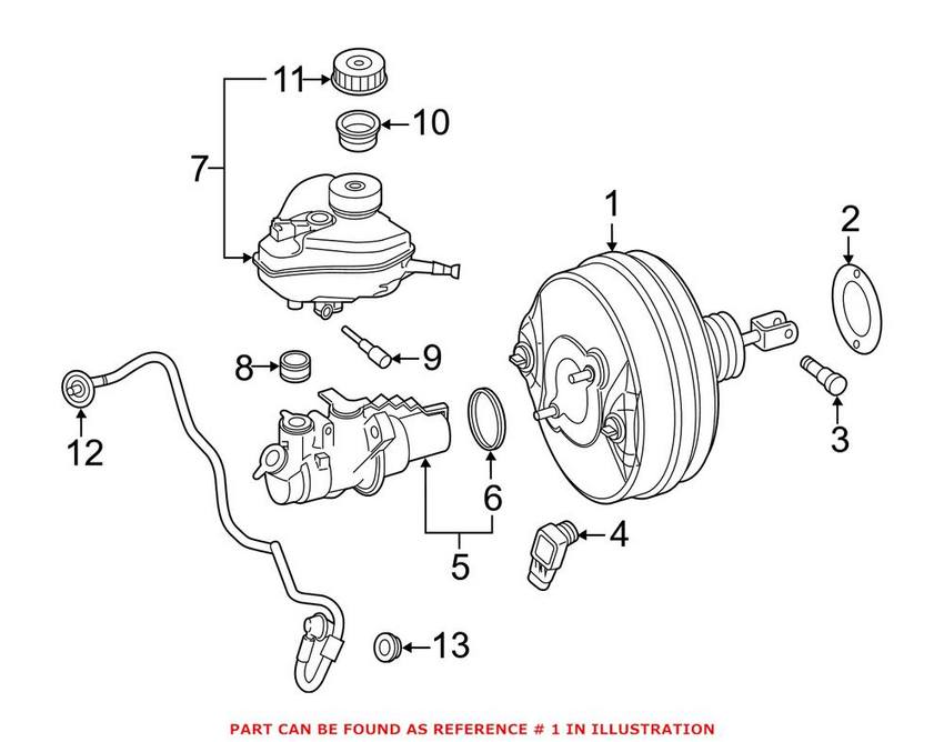 Mercedes Power Brake Booster 2054300430